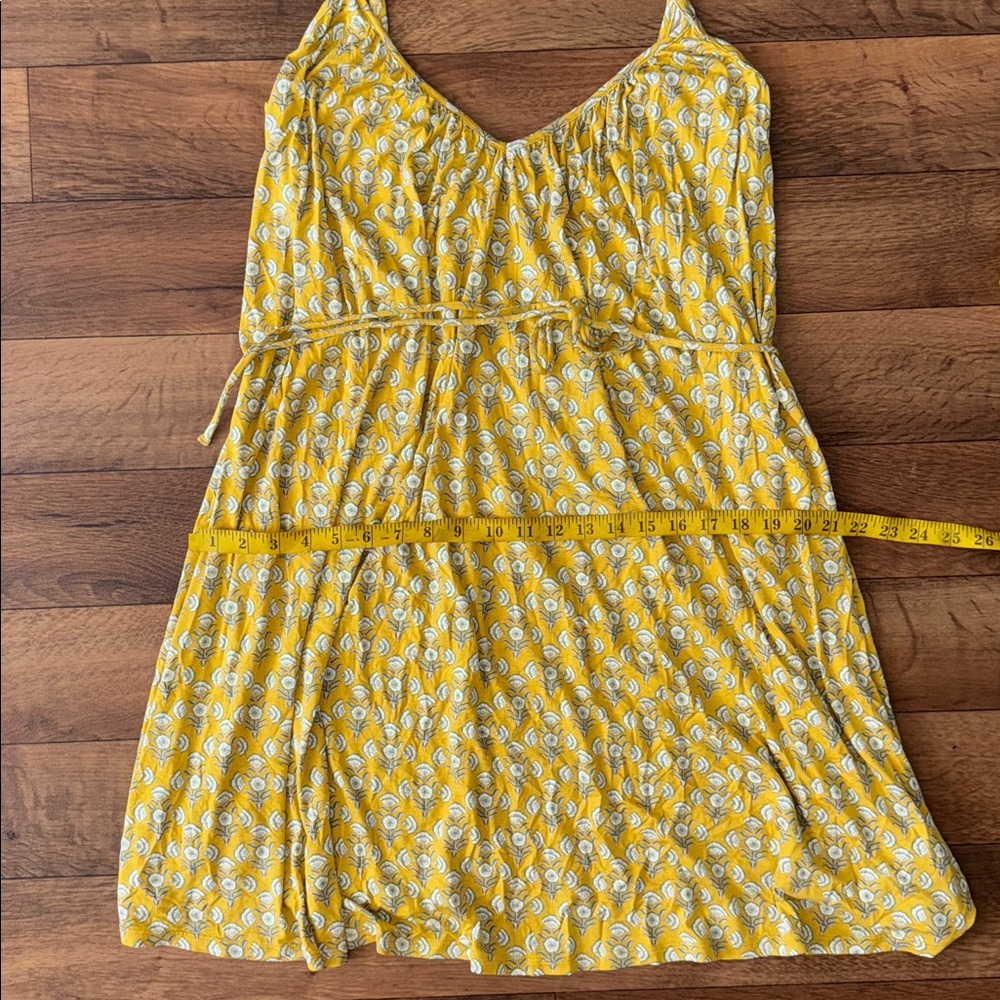 Boden Size US 12R Strappy Jersey Dress In Poppy Geo Dainty Floral Print Mini Lux - Picture 10 of 11